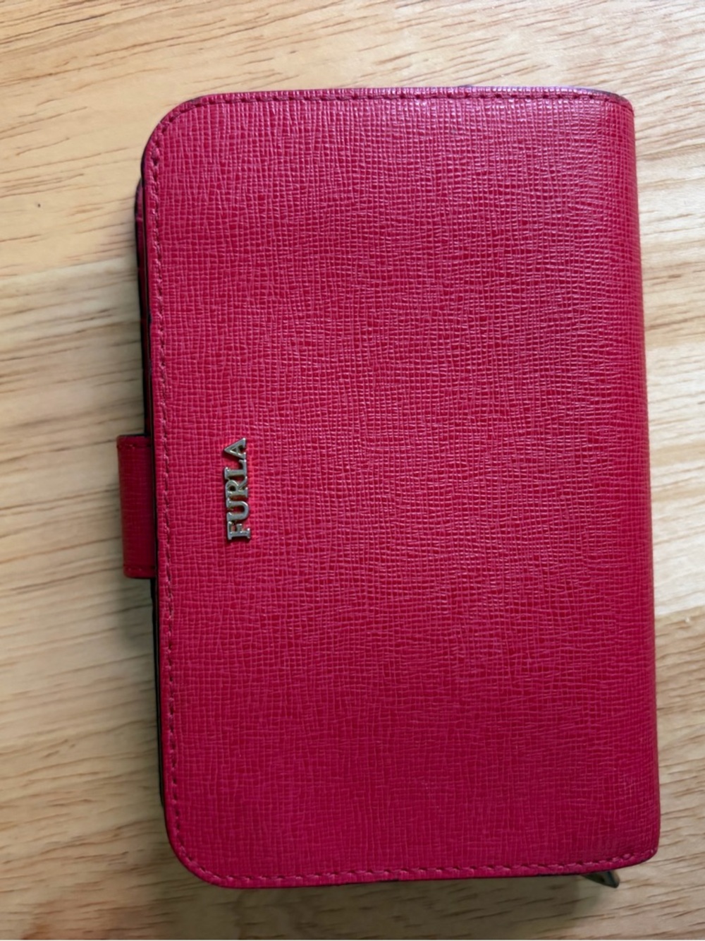 Furla Pink-Red Wallet with Logo Accent - Picture 2 of 7